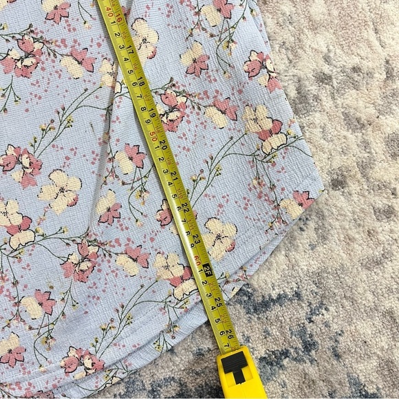 2/$25 MELLODAY Floral Lavender Purple Business Casual Feminine Pretty Blouse L - Picture 10 of 11